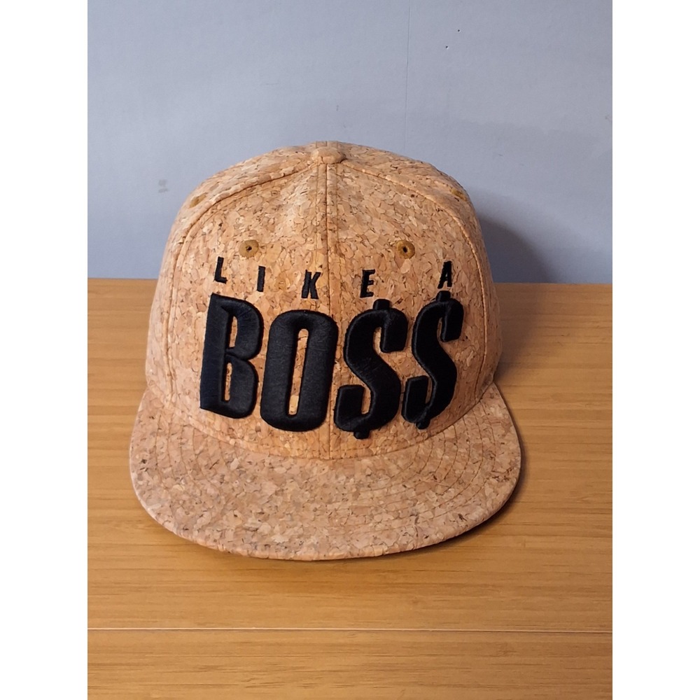 Carbon Elements Adjustable Cork Hat "Like A Boss" Made In Vietnam. NWOT